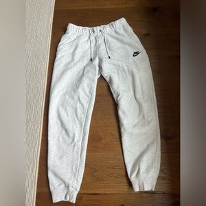 Nike light white/grey sweatpants- size small